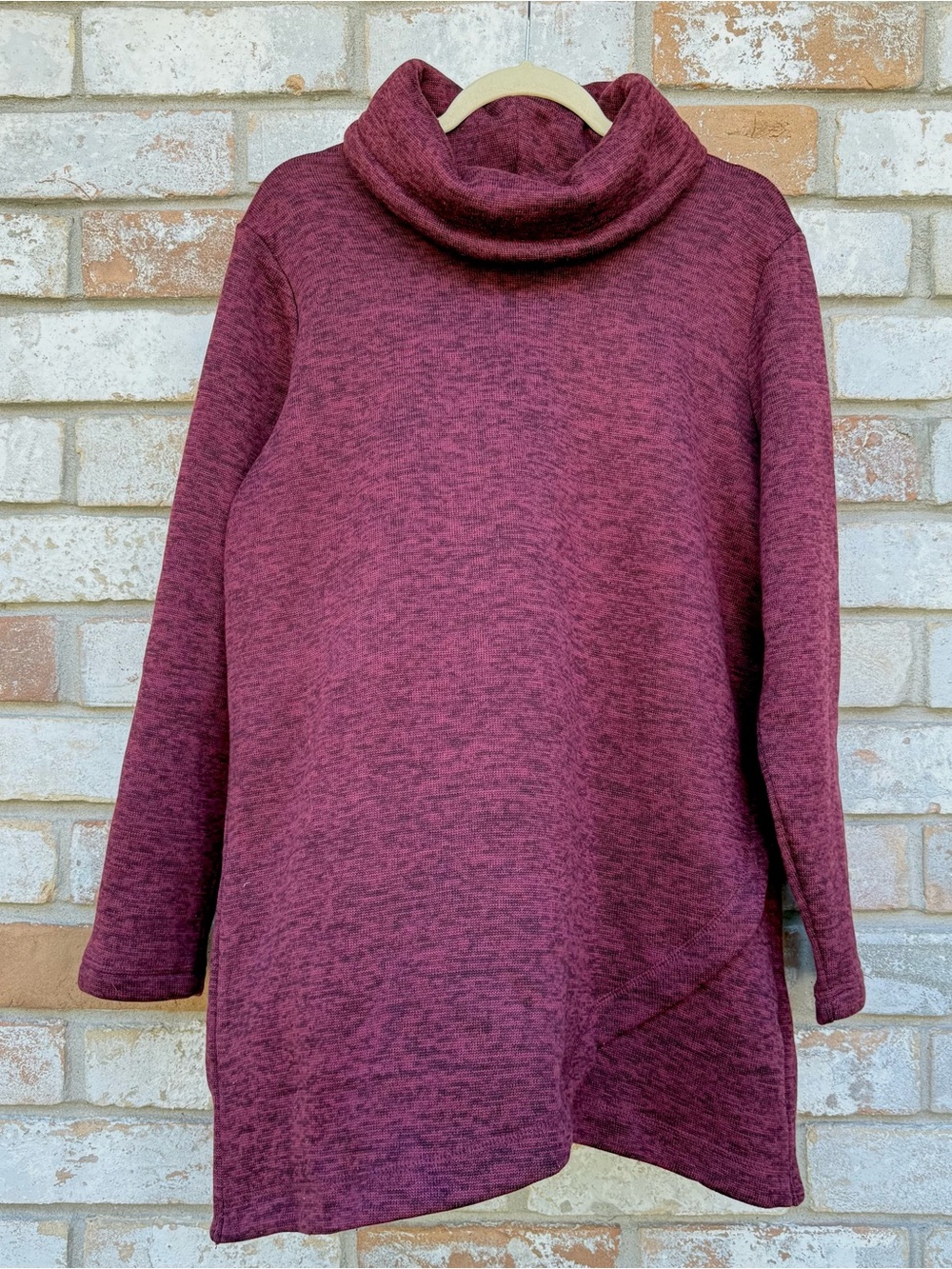 Land’s End Cowl Neck Fleece Tunic Pullover